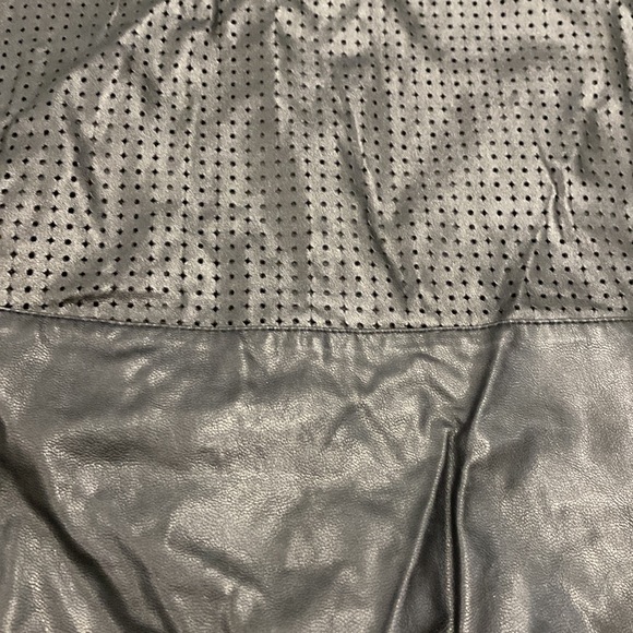 Lapis Faux Leather A-line skirt Size Medium - Picture 2 of 5